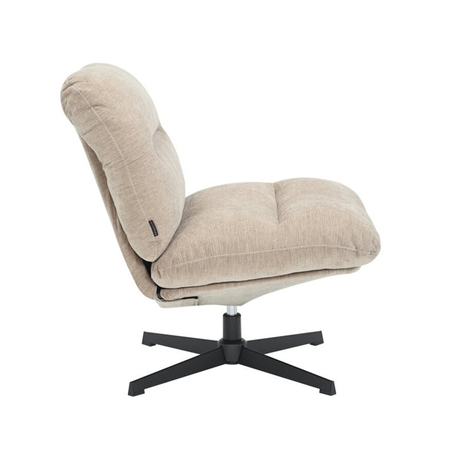 Sessel Sara drehbar Samt beige