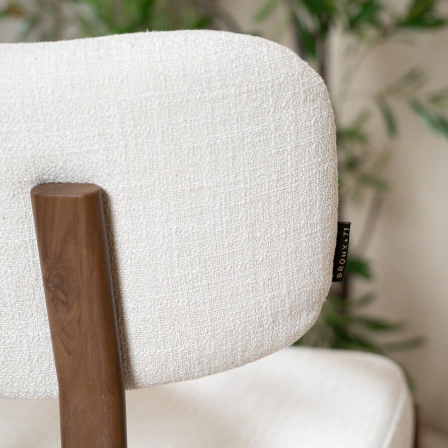 Barhocker Nori Leinen off white 70 cm