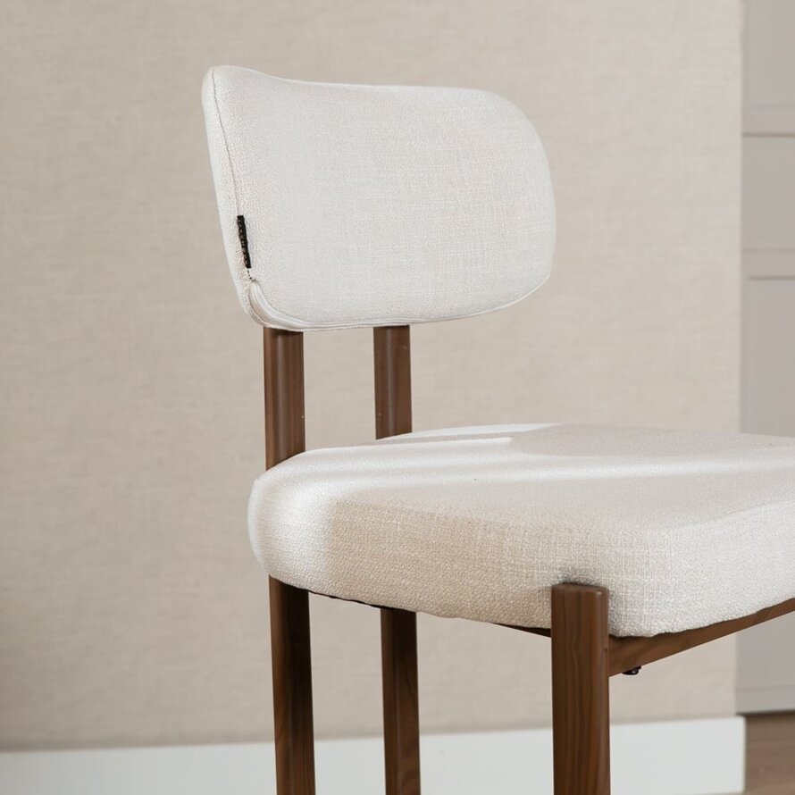 Barhocker Nori Leinen off white 70 cm