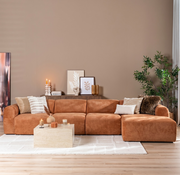 Bronx71 Ecksofa Maine XL Stoff terrakotta rechts