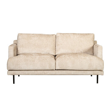 Bronx71 Chenille Sofa Denver 2,5-Sitzer weiß