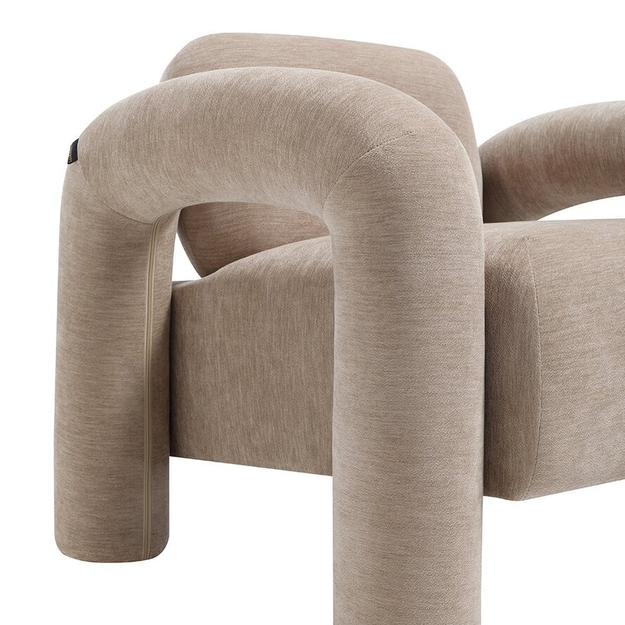 Sessel Tess Samt beige