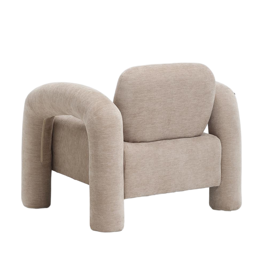 Sessel Tess Samt beige