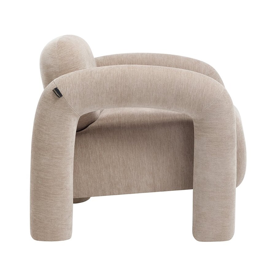 Sessel Tess Samt beige