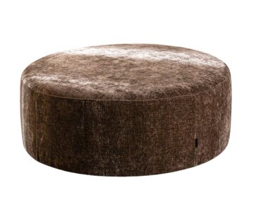Bronx71 Hocker Elle rund Chenille mocha ø100 cm