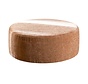 Hocker Elle rund Chenille peach Ø100 cm