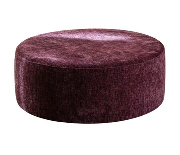 Bronx71 Hocker Elle rund Chenille lila ø100 cm