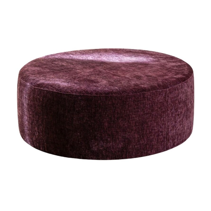 Hocker Elle rund Chenille lila ø100 cm