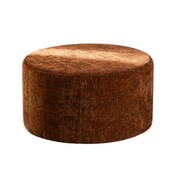 Bronx71 Hocker Elle rund Chenille kupfer ø70 cm
