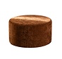 Hocker Elle rund Chenille kupfer ø70 cm
