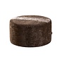 Hocker Elle rund Chenille mocha ø70 cm