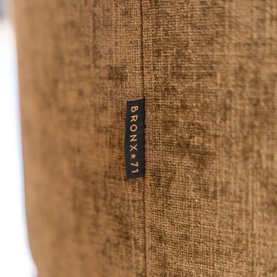 Hocker Elle rund Chenille olivgrün ø70 cm