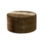 Hocker Elle rund Chenille olivgrün ø70 cm