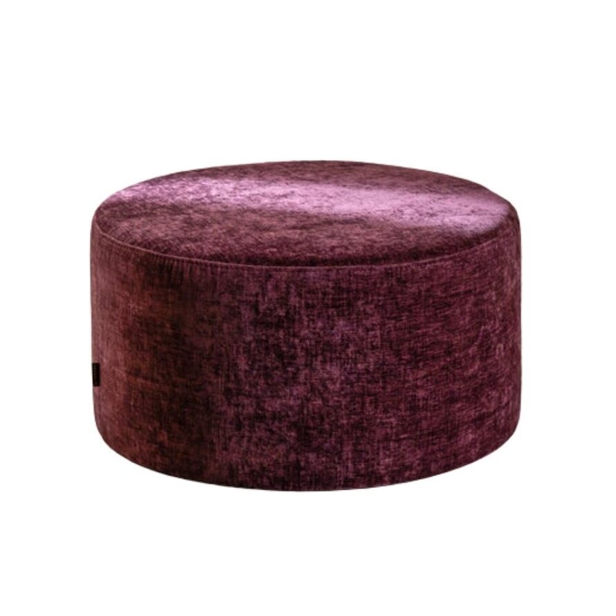 Hocker Elle rund Chenille lila ø70 cm