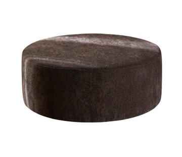 Bronx71 Hocker Blair rund Chenille braun ø100 cm