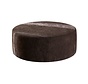Hocker Blair rund Chenille braun ø100 cm