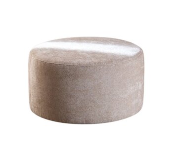 Bronx71 Hocker Blair rund Chenille beige ø70 cm