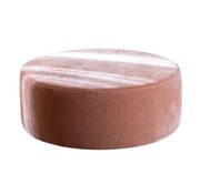 Bronx71 Hocker Chloe rund Chenille rosa ø100 cm