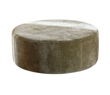 Bronx71 Hocker Chloe rund Chenille grün ø100 cm