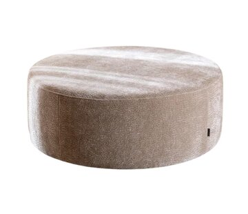 Bronx71 Hocker Chloe rund Chenille taupe ø100 cm