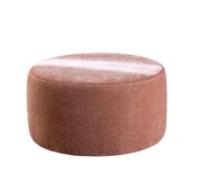 Bronx71 Hocker Chloe rund Chenille rosa ø70 cm