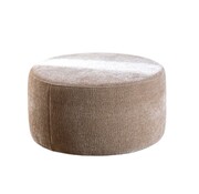 Bronx71 Hocker Chloe rund Chenille taupe ø70 cm