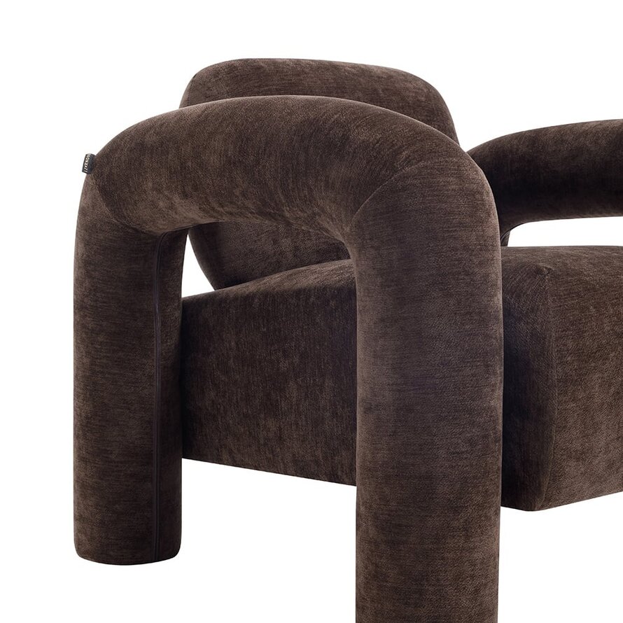 Sessel Tess Samt braun