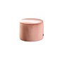 Samt Hocker Anna rund rosa