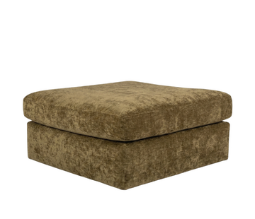 Bronx71 Hocker Kyle chenille olive grün