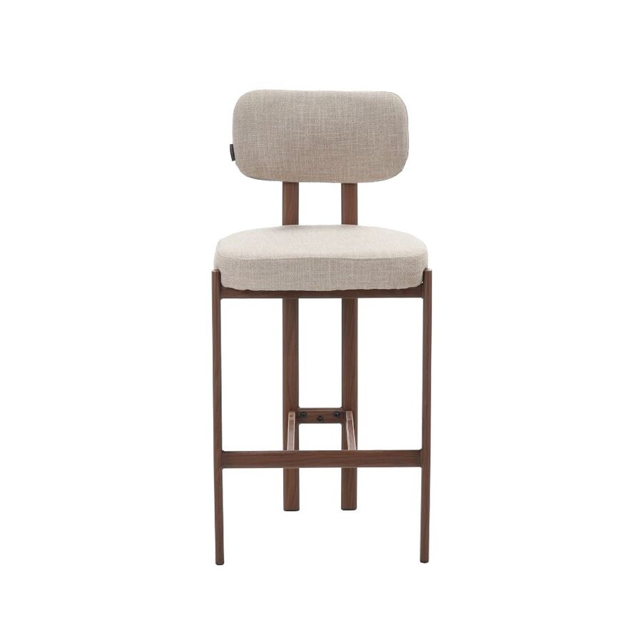Barhocker Nori Leinen taupe 70 cm