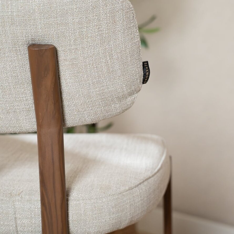 Barhocker Nori Leinen taupe 70 cm