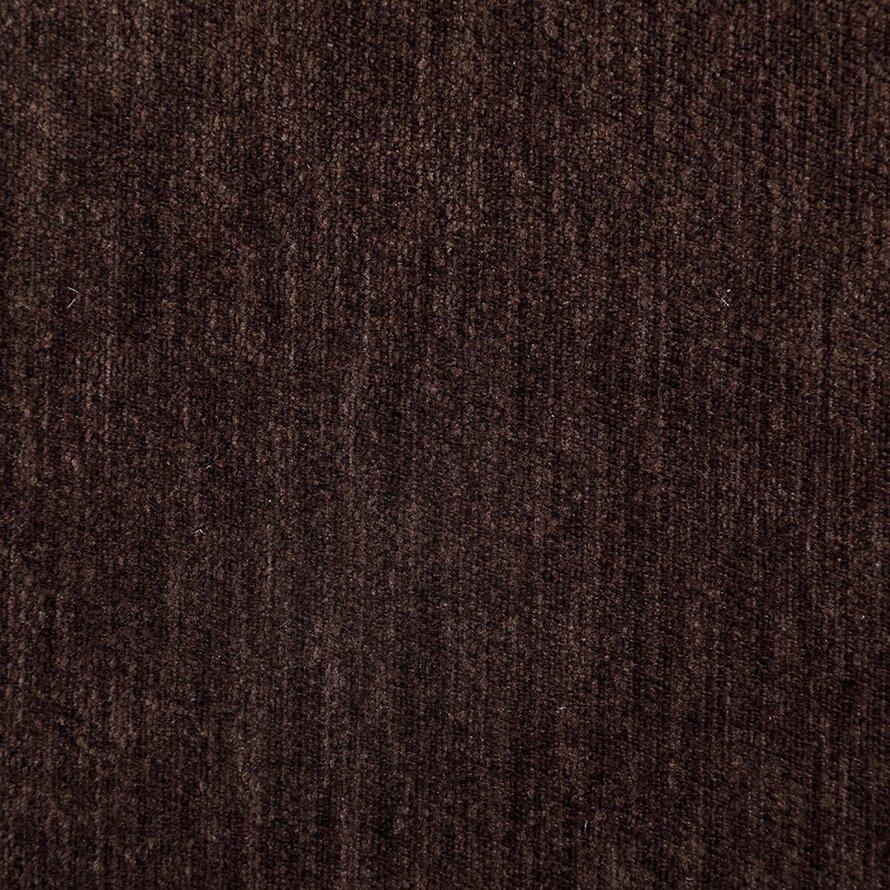 Sessel mit Hocker Emma Samt braun