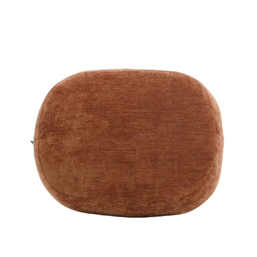 Sessel mit Hocker Emma Samt ocker