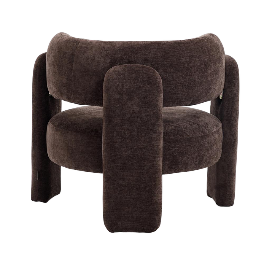 Sessel Jolie Samt braun