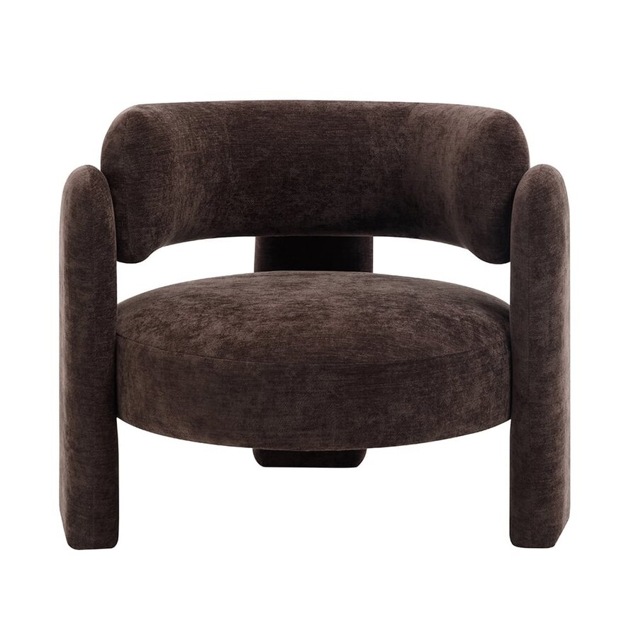 Sessel Jolie Samt braun