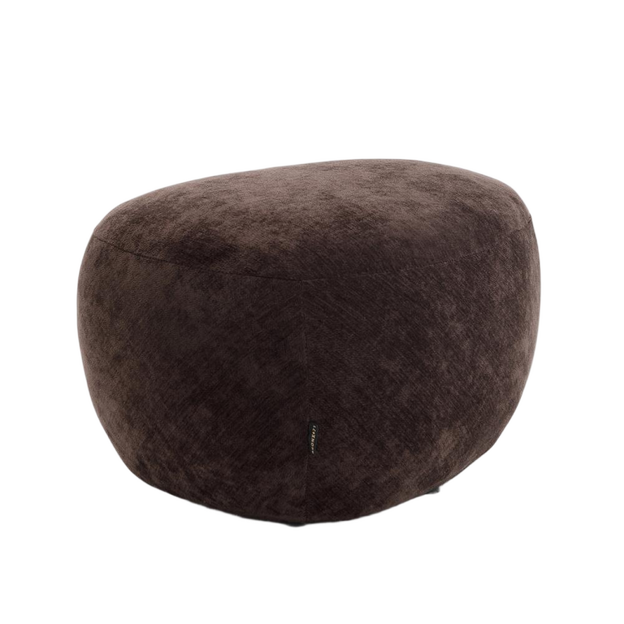 Hocker Fenna Samt braun
