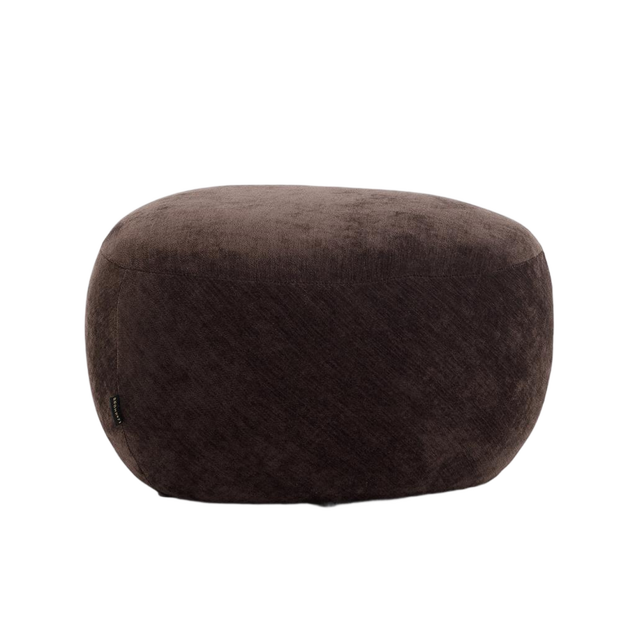 Hocker Fenna Samt braun