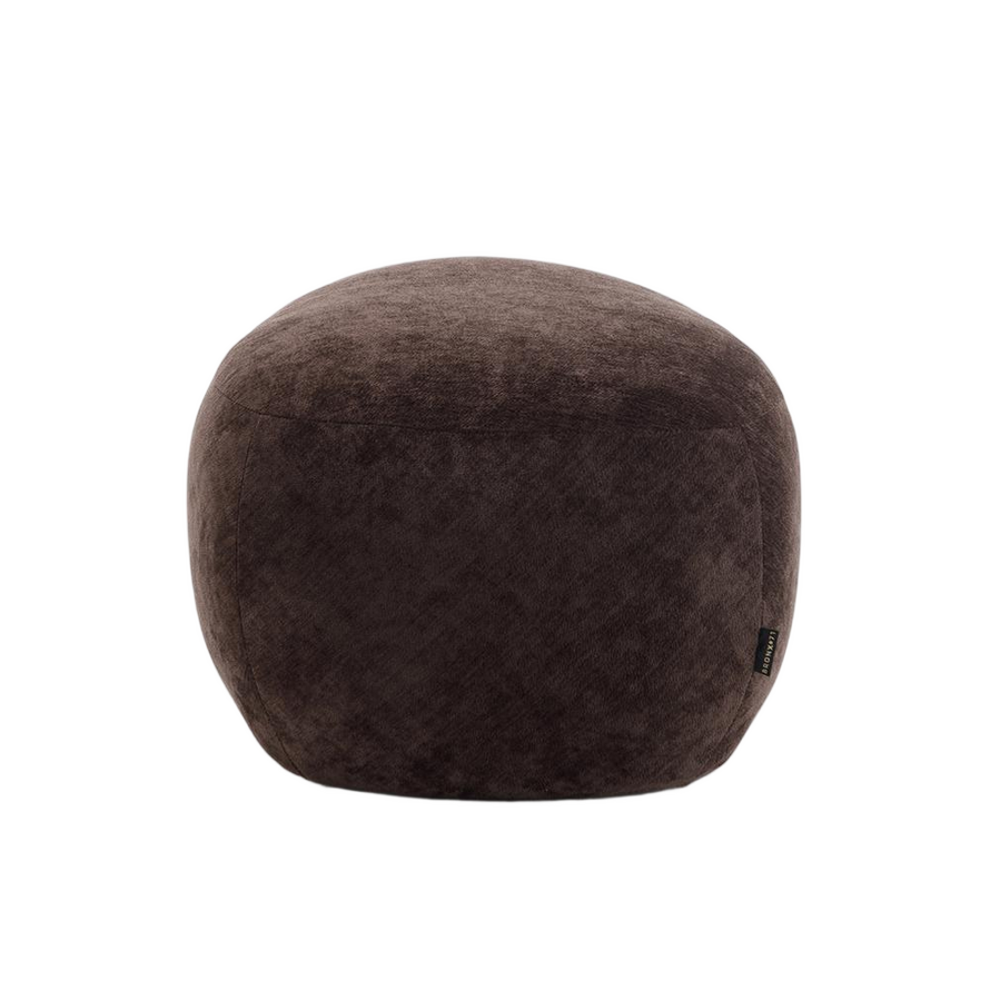 Hocker Fenna Samt braun