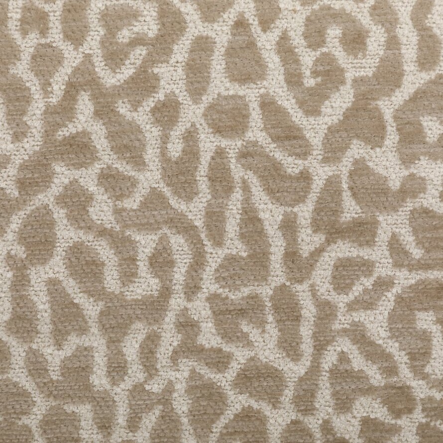 Hocker Fenna taupe Leo-Print