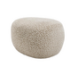 Hocker Fenna taupe Leo-Print