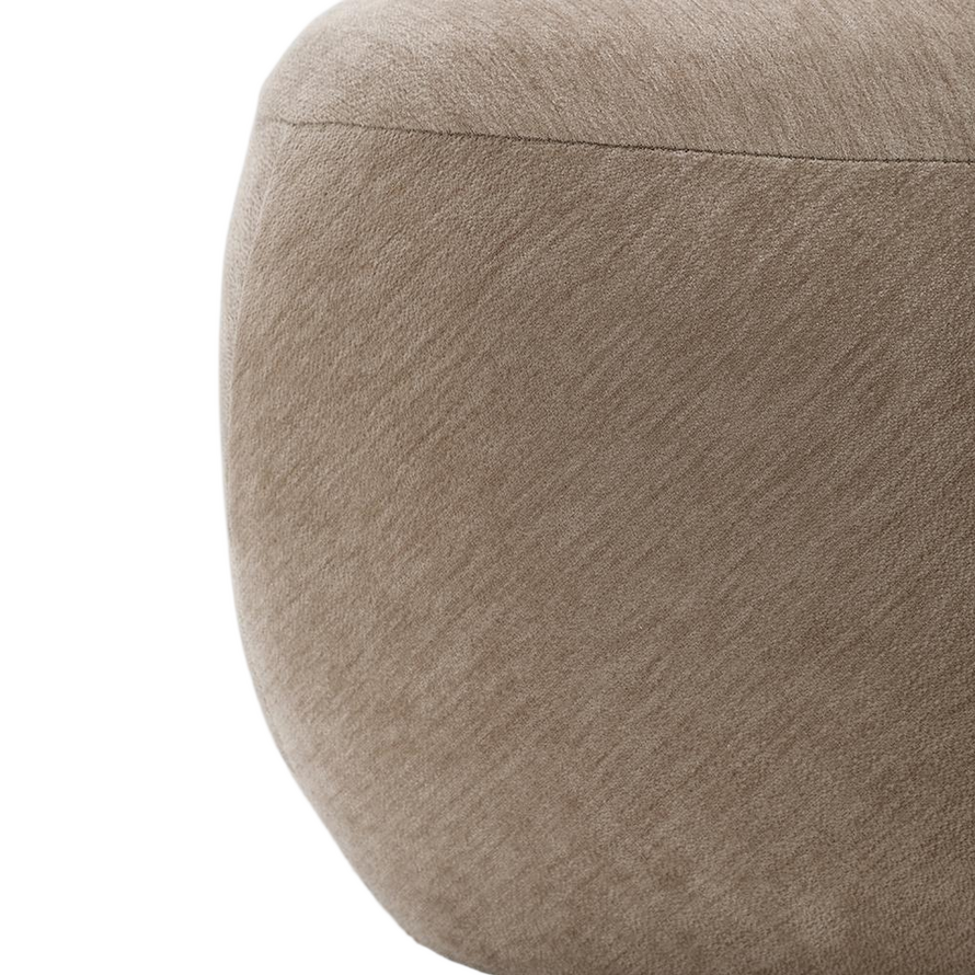 Hocker Fenna Samt beige