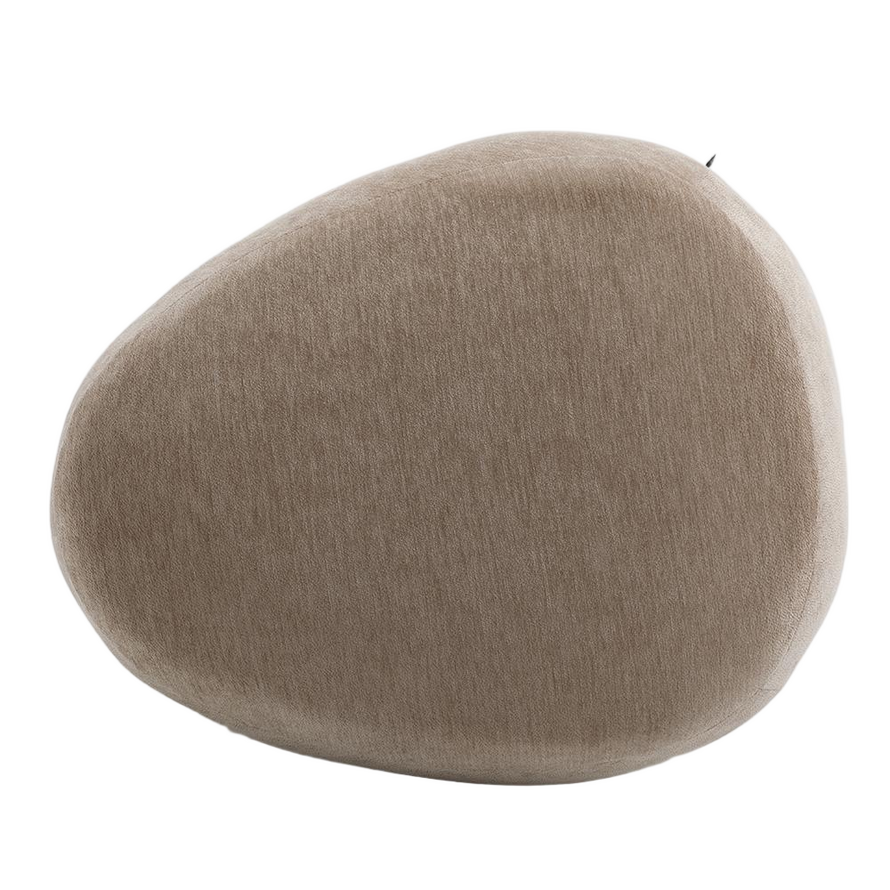 Hocker Fenna Samt beige