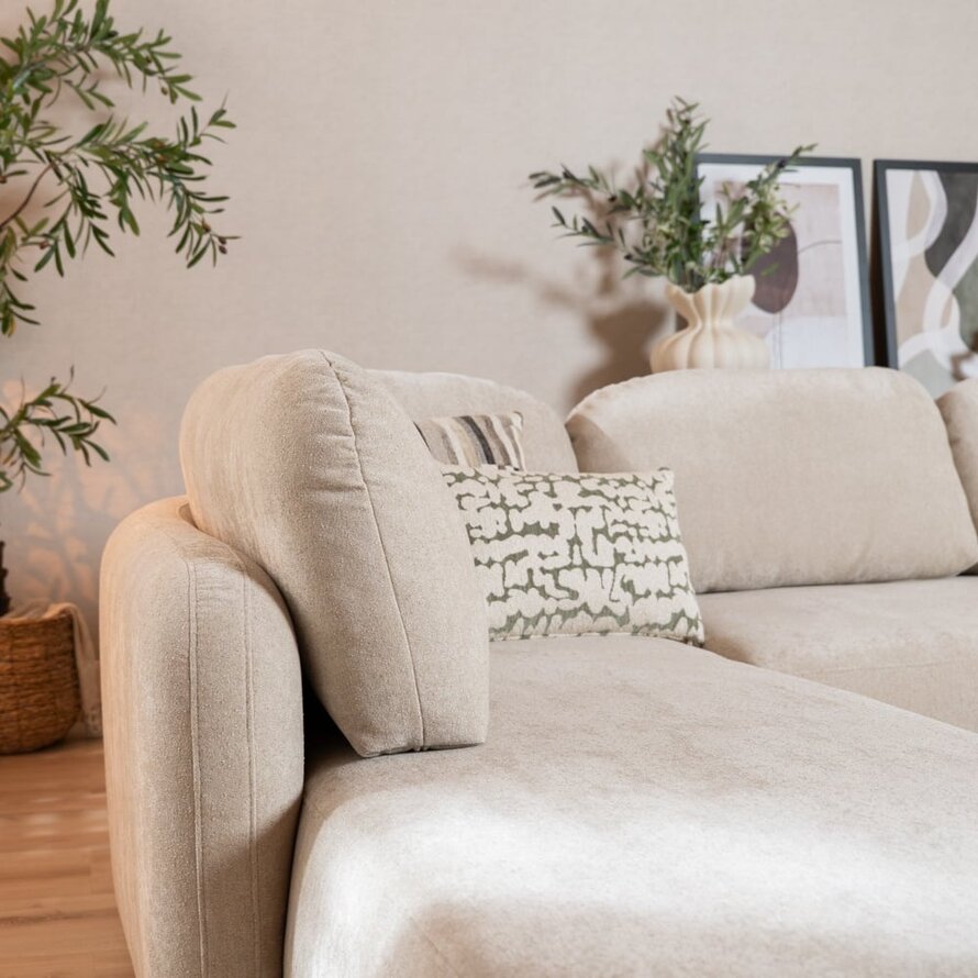 Ecksofa Vienna Chenille beige links