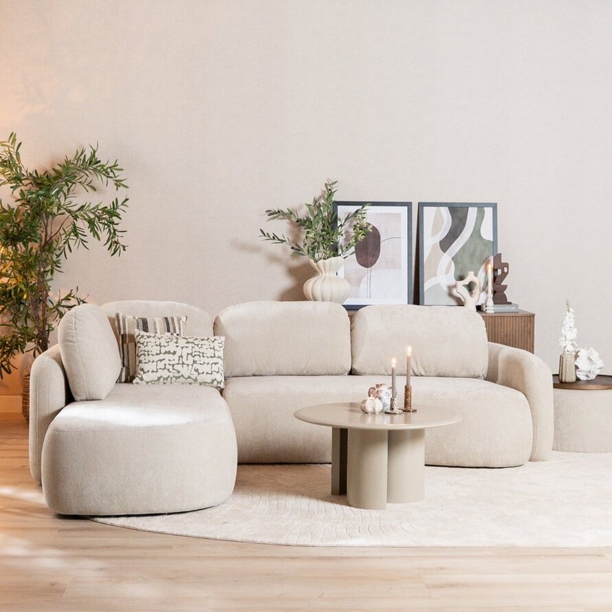 Ecksofa Vienna Chenille beige links