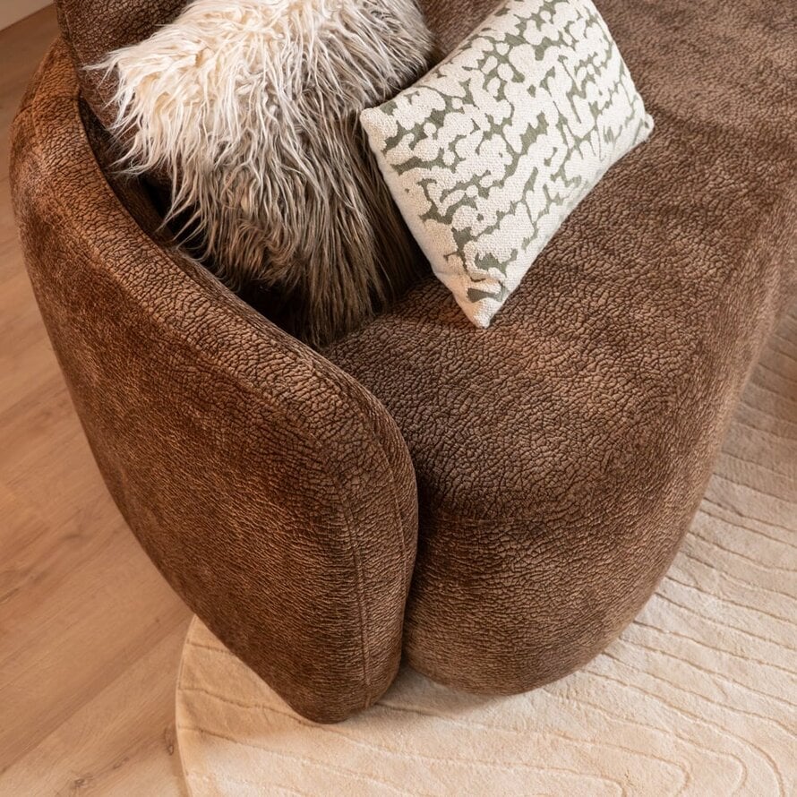 2,5-Sitzer Sofa Vienna Chenille chocolate brown