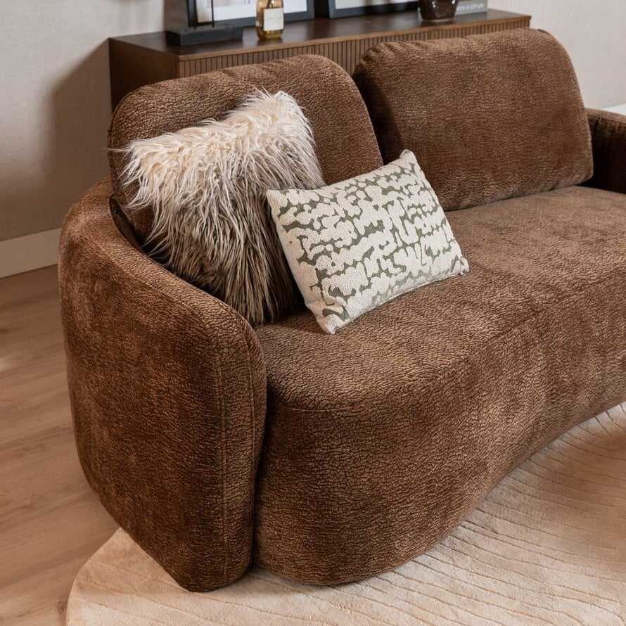 2,5-Sitzer Sofa Vienna Chenille chocolate brown