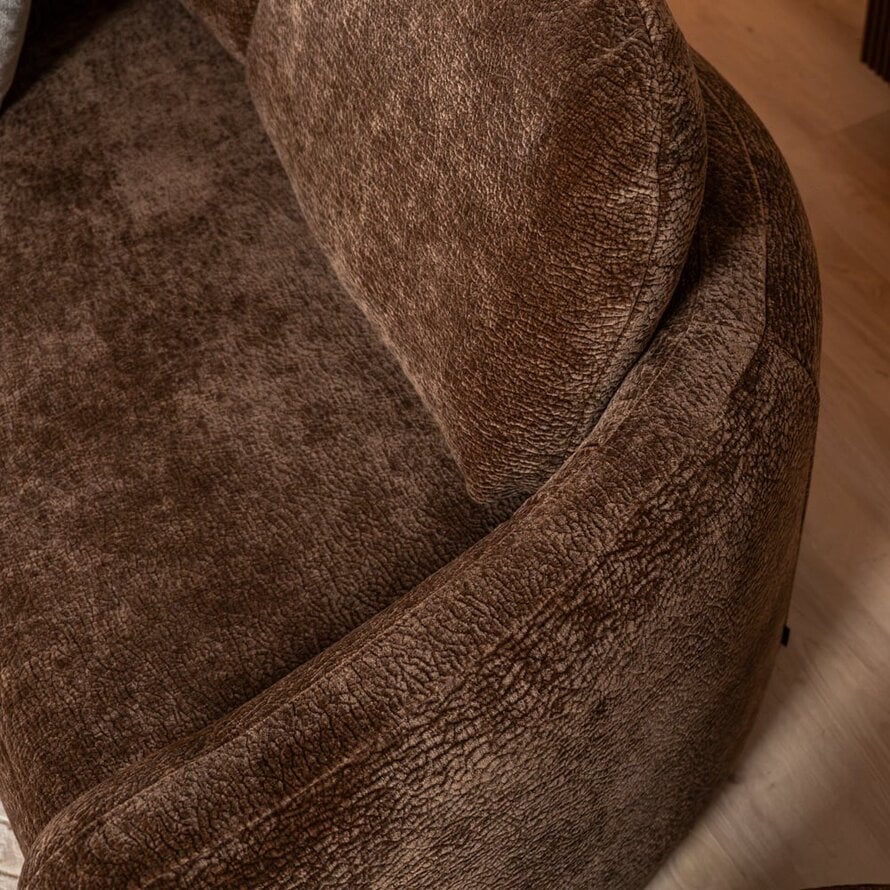 2,5-Sitzer Sofa Vienna Chenille chocolate brown