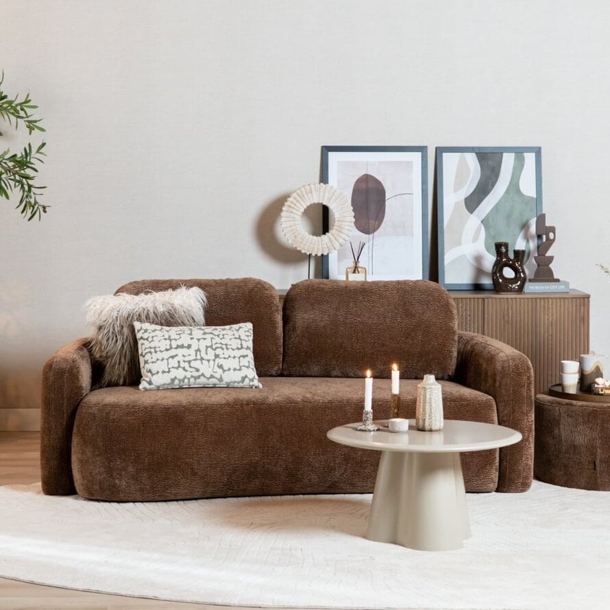 2,5-Sitzer Sofa Vienna Chenille chocolate brown