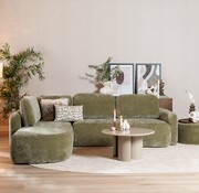 Bronx71 Ecksofa Vienna Chenille grün links