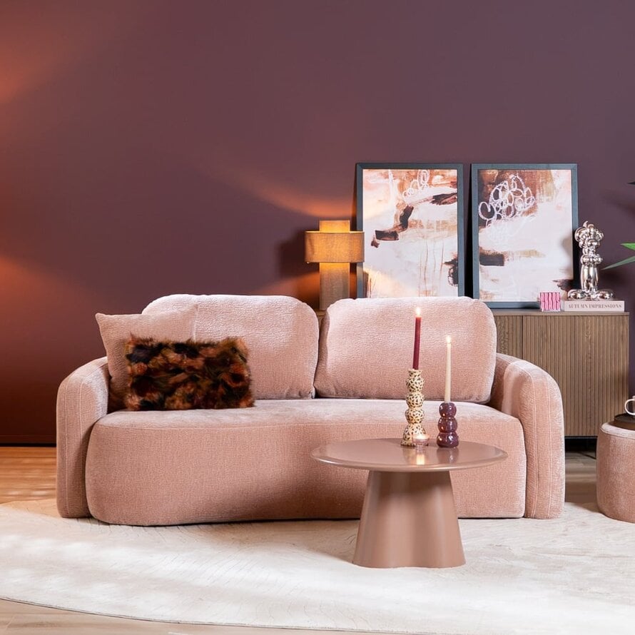 2,5-Sitzer Sofa Vienna Chenille rosa